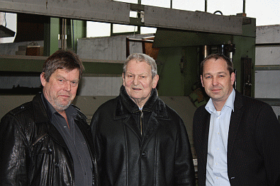 Dirk Husgen mit Arno Heinrich und Volker Mallmann